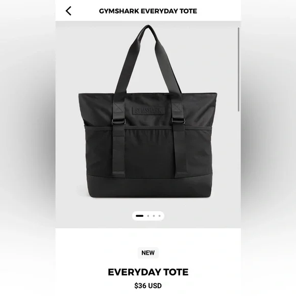 Gymshark Black Tote Bag - Picture 5 of 5